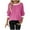 Hot Pink, variant on zbxnLI Women's Cute Sweaters Long Sleeve Crew Neck Color Block Knit Pullover Tunic Tops for Women