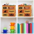 thumbnail image 6 of FREEAMG Halloween Plaid Illustration Storage Bin for Toy Storage Basket Dirty Clothes Sundries Office Home Closet Organizer Shelf Cube Box Waterproof Laundry Basket, 1 PCS, 6 of 7