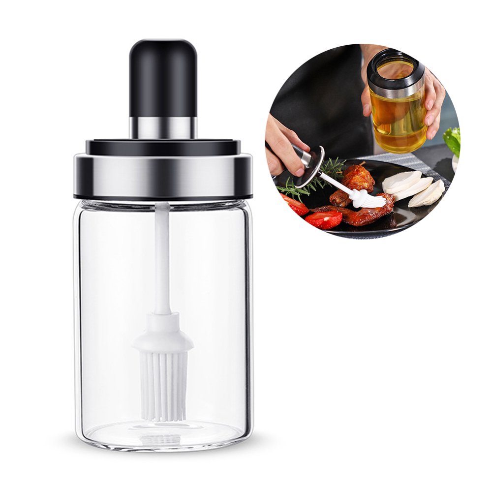 Glass Seasoning Bottle Salt Storage Box Spice Jar Kitchen Supplies with