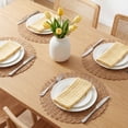 thumbnail image 2 of Unique Bargains 6Pcs Rustic Woven Dining Placemats Brown 15x15inch, 2 of 6