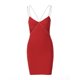 thumbnail image 4 of VISgogo - Vestido ajustado de verano para mujer, color sólido, sin mangas, sin espalda, con cadena, para discoteca VISgogo moda, 4 of 9