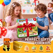 HXFOU Magnetic Blocks Farm Set, 200PCS STEM Magnetic Building Cubes Blocks Toy for Kids Ages 3+