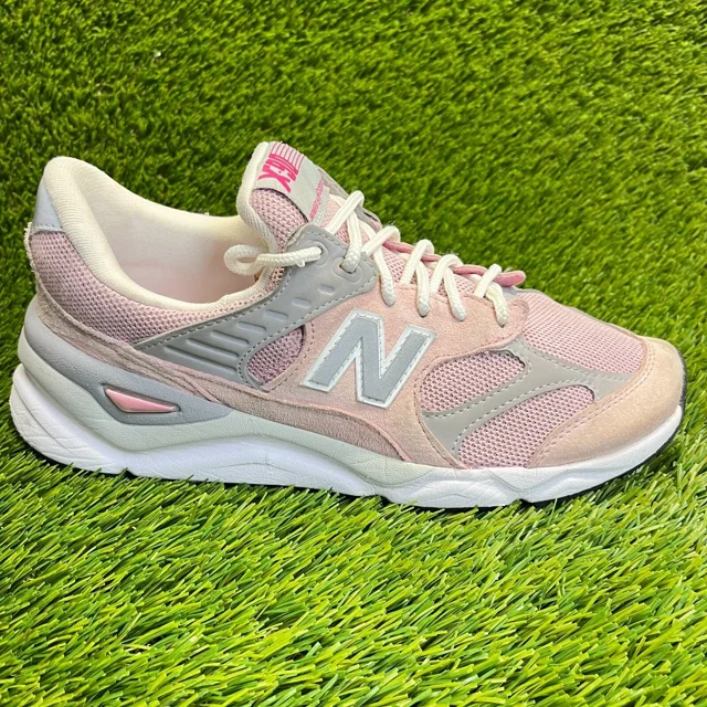 New Balance X-90 Mens Size 8 Pink Gray Athletic Running Walking Shoes Sneakers