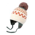 thumbnail image 5 of mgoYE Kids Winter Beanie Hat with Ear Flaps, Knitted Pom Pom Design, Fleece Lined, Warm Winter Hat for Boys and Girls, 5 of 5