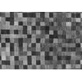 thumbnail image 1 of Ahgly Company Indoor Rectangle Checkered Gray Modern Area Rugs, 2' x 4', 1 of 4