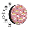 thumbnail image 4 of Pofeuu Cartoon Chicken Print Spare Tire Wheel Cover for Car Truck SUV Camper Universal Fit Spare Tire Cover RV Spare Tire Covers-17 inch, 4 of 6