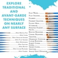 thumbnail image 3 of baomifa-Select Artiste Paintbrush, 23-7 Brush Set, Blue, 3 of 4