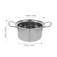 thumbnail image 2 of OUNONA Olla Para Ramen Acero Inoxidable Fácil De Limpiar Con Asas Dobles Plata, 2 of 8