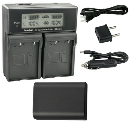 Kastar 1-Pack Battery and AC LCD Dual Fast Charger Compatible with Olympus OM SYSTEM BLX-1 Lithium-Ion Battery Olympus OM System BCX-1 Li-ion Battery Charger Olympus OM System OM-1 Mirrorless Camera