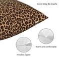 thumbnail image 3 of Fuzoiu Leopard Printed Print Square Pillow Cover,Hidden Zipper Design,Luxury Square Pillow Case, Throw Pillow,Couch Cushion-22"x22", 3 of 7