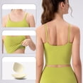 thumbnail image 4 of WREESH Womens Seamless Stretch Spaghetti Strap Camisole Tank Top Slim Fit Yoga Workout Gym Undershirt Comfortable Casual, 4 of 9