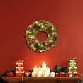 thumbnail image 5 of PRETXORVE Christmas Decorations, Christmas Tree Decorations, Christmas Wreath Rattan Christmas Decoration Wreath Door Hanging Hotel Scene, 5 of 6
