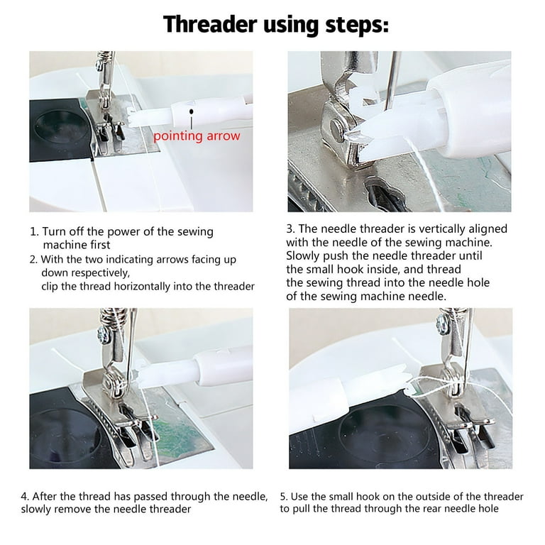 2PCS Automatic Needle Threader Home Tool Hand Machine Sewing