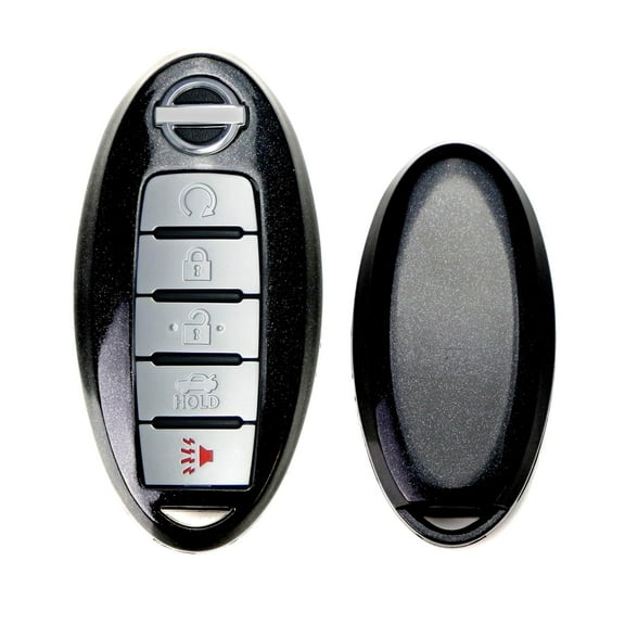 Metallic Black Hard Plastic Shell Smart Key Fob Cover For Nissan 4-Button Keys for Armada Rogue GT-R Murano Pathfinder Sentra Leaf Titan