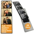 thumbnail image 2 of Photo Booth Nook | 2x6 Magnetic Photo Booth Picture Frame (25 Count) | Crystal Clear Acrylic, Strong Magnet with Silver Inserts, 2 of 4