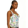 thumbnail image 3 of Anne Cole MULTI Petal Paisley Retro Twist Tankini Swim Top,US 34DD/36D NWOT, 3 of 4