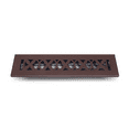 thumbnail image 2 of Prima Decorative Cast Aluminum 2" X 12" VR-100 Floor Vent Cover with Damper –   Register for HVAC, AC & Heat – Tudor Mushroom Design, Powder-Coated, Repaintable, 4" x 13.5" Outer Size, 5mm Thick, 2 of 8