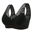 thumbnail image 1 of AherBiu Plus Size Bras for Women High Impact Wireless Large Bust Bralettes Front Closure Pull on Full Coverage Bras, 1 of 2