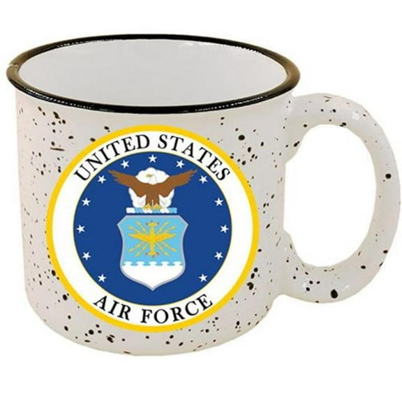 Eagle Emblems CU0401 Cup - Coffee, US Air Force Emblem - Stone-Speckled Camper - 14 oz