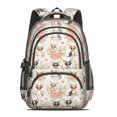 thumbnail image 2 of Chihuahua and Floral Beige Pattern Backpack for School, Cute School Bag with Adjustable Shoulder Straps and Padded Back, 16.9"x12.6"x5.9", 2 of 5
