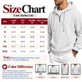 thumbnail image 2 of MNCLS Men's Waffle Knit Hoodie Pullover with Quarter-Zip Neck, Drawstring Hood and Kangaroo Pocket for Casual Everyday Wear - KHAKI_S, 2 of 5