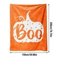 thumbnail image 2 of Cute Halloween Blankets Soft Ghost Pattern Throw Blanket, Fall Throw Blanket Farmhouse Holiday Decor for Home Living Room Sofa Couch Bed Travel Gifts, 2 of 8