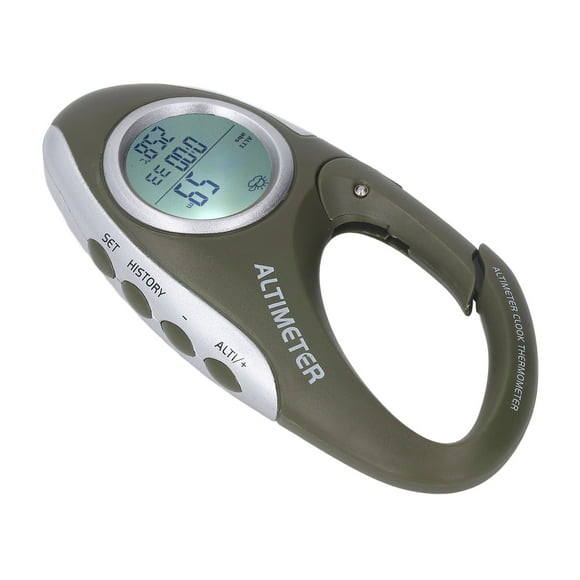 Digital Altimeter Barometer, Portable Hook Type Sensitive Digital Altimeter for Hiking