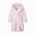 thumbnail image 2 of Gibobby Boys Girls Kids Thick Coral Fleece Bathrobe,Warm Cozy Hooded Robe with Adjustable Belt,Cute Print,for Boys Girls Toddlers 2-12T for Cold Weather Kids Pajamas,Light Pink,Size 3-4T, 2 of 9