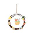 thumbnail image 2 of HOARBOEG Easter Sign Wooden Hanging Wreath Indoor Outdoor Spring Welcome Holiday Decorations For Home, 2 of 6