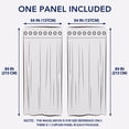 thumbnail image 6 of Easy-Going Sheer Grommet Outdoor Curtains, 54" x 84", 1 Panel, Grey, 6 of 7