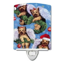 Caroline's Treasures PPP3134CNL Yorike Christmas Angels Everywhere Ceramic Night Light, 6x4x3", multicolor