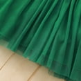 thumbnail image 7 of 2T Baby Girls Dress 3T Girls Long Sleeve Dress Floral Print Toddler Girls Tulle Dress Green Dress, 7 of 7
