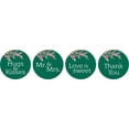 thumbnail image 2 of Darling Souvenir chocolate Candy Labels 190 Pcs Blossom Wedding Stickers DIY-Green, 2 of 2