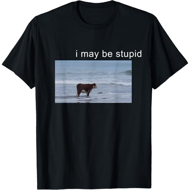 I May Be Stupid Cow Meme i May be Stupid Funny Camiseta