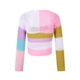 thumbnail image 4 of Douhoow Women Crochet Knit Crop Tops Hollow Out T-Shirt Long Sleeve Patchwork Tee, 4 of 9