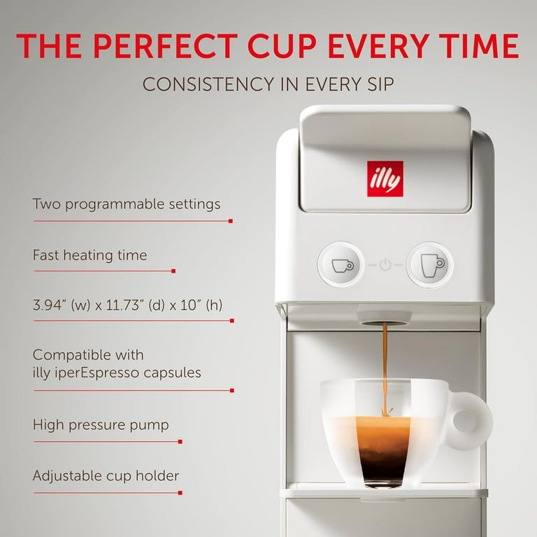 illy, Y3.3 iperEspresso Machine, compact espresso and coffee maker