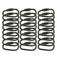 thumbnail image 3 of Pack of 24 D Ring Locking Climbing Backpack Keychains Carabiner Keychain Mini Hooks Spring Lock Climbing Carabiners Clips Holder Gifts for Traveling Black, 3 of 5