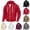 Red, variant on Zpzdpjkx Hooded Zip Jacket Classic Solid Color Drawstring Wind Resistant Daily Versatile Casual Hoodies for Men