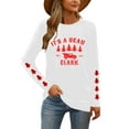 thumbnail image 5 of Ailaofu Christmas Sweatshirts Women Tis The Season Xmas Shirt Christmas Tree Graphics Tees Holiday Long Sleeve Pullover Tops, 5 of 7