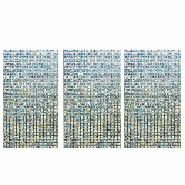 3X Iris Ventana Película Tintada Estática Autoadhesiva Adhesivo Vidrio Pegatinas