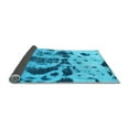 thumbnail image 2 of Ahgly Company Indoor Rectangle Abstract Light Blue Modern Area Rugs, 5' x 7', 2 of 4