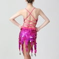 thumbnail image 5 of Formal Dresses for Women Dgankt Women's Sequins Tassel Dance Costume 20s Flapper Cocktail Party Dresses Rumba Latin Ballroom Sequin Camisole Skirt, 5 of 9