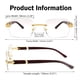 thumbnail image 5 of Gafas de sol COASION Fashion sin montura para mujer/hombre, 5 of 5