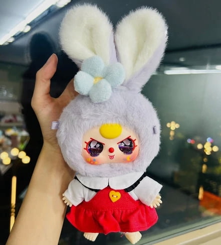 Baby Three Macaron Bunny Series Blind Box Figure Plush Toy-