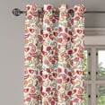 thumbnail image 3 of Ambesonne Paisley Grommet Curtain, Style Rose Motif, 50" x 63", Pale Pink Red, 3 of 6