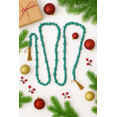thumbnail image 5 of Holiday Time guirlande de perles turquoise 9 pi avec pompons pour cheminée ou décor des Fêtes, 5 of 5