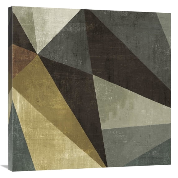 Global Gallery's 'Triangulawesome Square I' By Michael Mullan Stretched Canvas Wall Art