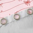 thumbnail image 4 of Erosebridal Dreamy Princess Style Kawaii Bowknot Blackout Curtains Set of 2 (52x84 Each) For Bows Lovers,Kawaii Bowknots Bow Tie Window Curtains,Pink Red, 4 of 7