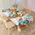 thumbnail image 5 of Pioneer Flower Floral Print Pattern Rectangle Tablecloth 60x120in,Waterproof Polyester Rectangle Table Cloth, Wipeable Spillproof Polyester Tablecloth for Dining, Camping, Indoor and Outdoor, 5 of 6