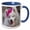Blue/White, variant on 3drose, Samoyed in Palm Desert, California., 11oz Mug